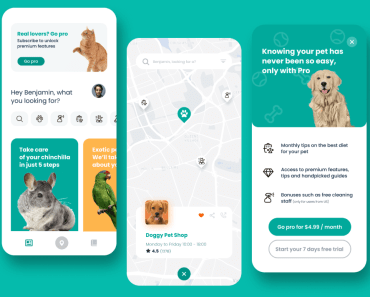 Pet Mobile App Design