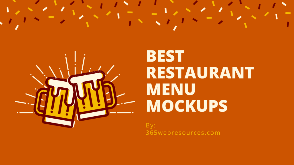 Restaurant Menu Mockups For Designers-min