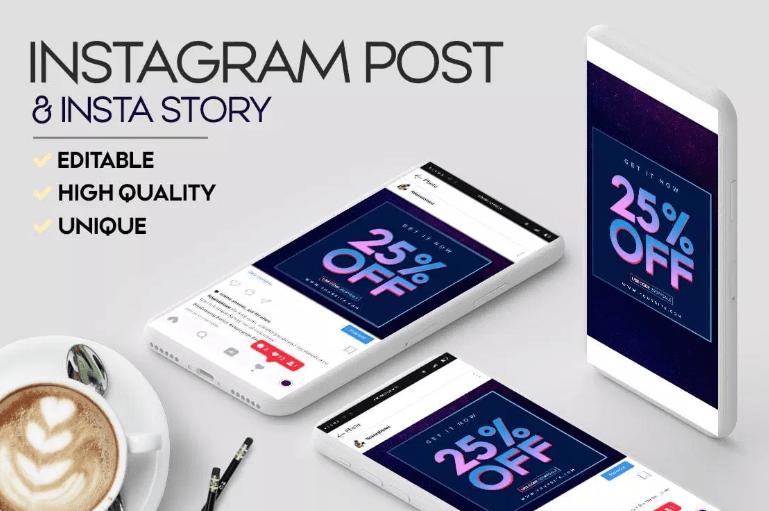 Sale Banner Free PSD Instagram Banner & Story-min