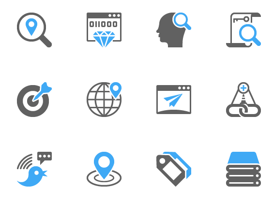 SEO Glyph Icons