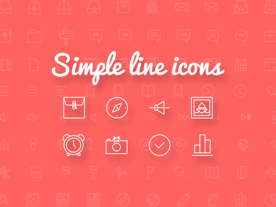 Simple Line Icons - 100+ free icon