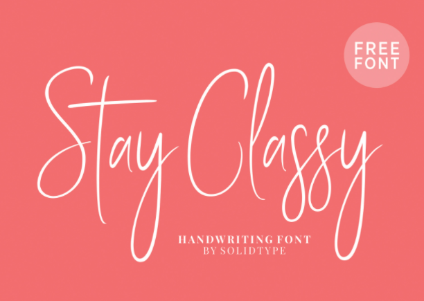 Stay Classy - Free Font