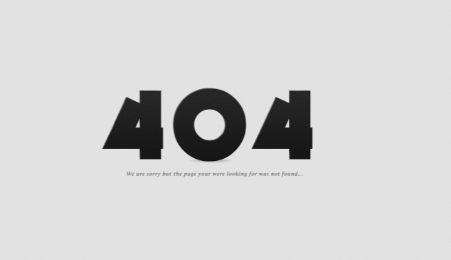 TEMPLATE 404 ERROR PAGE