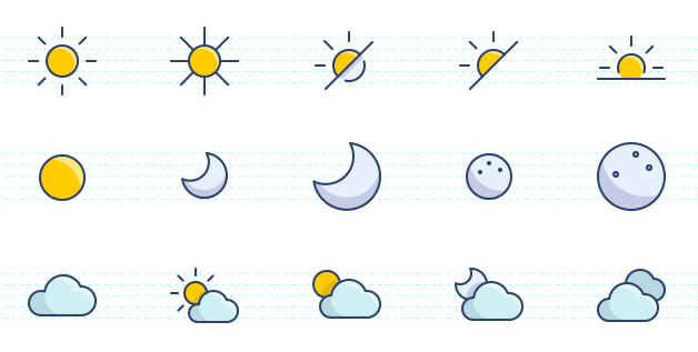 The Color Icons Set Weather