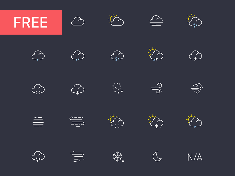 Weather icons free download