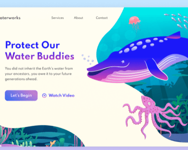 World Water Day Landing Page Template