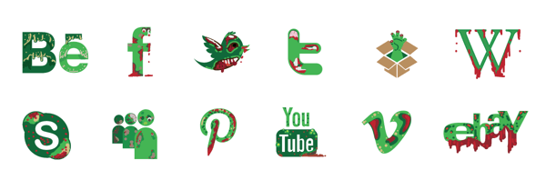Zombie Social Icons